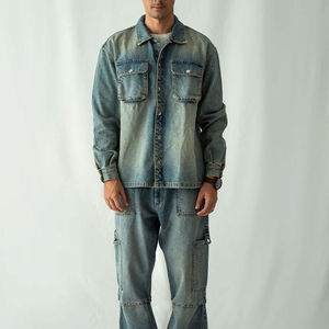 Venta caliente OEM Servicio Hombres Camisa de mezclilla Mejor artículo Industria Tendencia Camisa de mezclilla Bajo MOQ Último estilo Hombres Camisa de mezclilla - Product Image 1