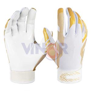 Guantes de fútbol americano de rendimiento profesional para adultos, jóvenes y niños, ligeros con guantes receptores de Palma pegajosos, guantes para jóvenes - Product Image 2