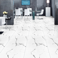 Nouvelle édition 60x120cm Surface brillante polie Carreaux de porcelaine émaillée Finition lisse de texture de marbre pour la zone d'attente et le couloir
