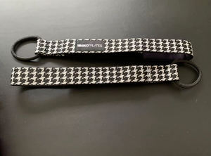 Correas Dobles para Pilates, Equipo para Reformer, Accesorios de Yoga, Telas para Estudios, Nylon Houndstooth <span class=keywords><strong>INIKO</strong></span>, Negro y Blanco - Product Image 4