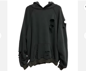 Derniers sweats à capuche thermiques Hip Hop pour hommes conçus sur mesure Vintage Stone Acid Wash avec impression numérique Style vieilli - Product Image 1