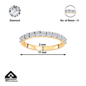 แหวนเพชรทองคำรุ่นลัสเทอร์ไลน์ - Product Image 5