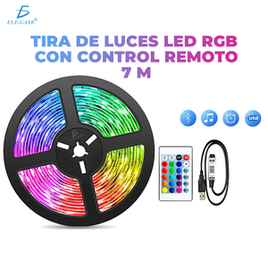 Striscia LED RGB 5050 da 7 Metri con Controllo IC WS2812B, PCB Nero, Controllo tramite App e Vocale, Lunghezza 10m, DC24V, Diodi SMD 5050 - Product Image 6