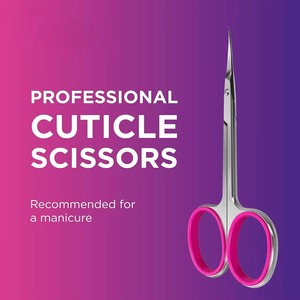 Ciseaux à cuticules de haute qualité en gros, pointe en flèche, acier inoxydable, ciseaux à ongles, lame incurvée, manche en céramique, logo personnalisable - Product Image 5