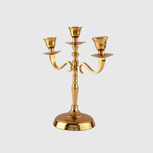 Latest Design Metal Candelabra <b>Top</b> Selling Tabletop Candle Stand for Wedding <b>Parties</b> and <b>Christmas</b> Decor Elegant Candle Holder - Product Image 2