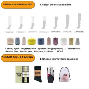 Calcetines deportivos de atleta de alta tripulación para la temporada de otoño Calcetines de fútbol con agarre antideslizante multicolor con logotipo personalizado en el puño - Product Image 6