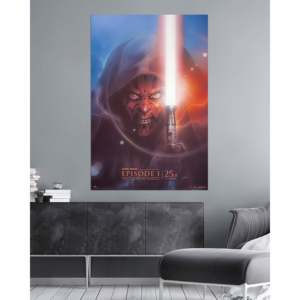 Póster artístico del 25.º aniversario de Star Wars Episodio 1 para decoración de pared - Product Image 1