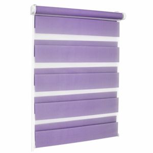 Persianas Verticales BOJANEK ROLLER ZEBRA Dreamy, Persianas Día y Noche, Tela de Poliéster, Uso en el Hogar y la Oficina, Color MORADO, Personalizables - Product Image 1