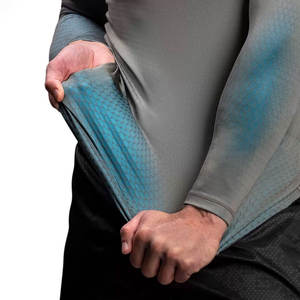 Rashguard pour homme adulte, sublimation, couleur unie, manches longues, matière respirante, coupe ajustée, best-seller - Product Image 2