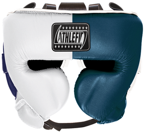 Athlefit Logotipo personalizado Adulto Transpirable Protector de cabeza Cómodo MMA Sparring Casco de entrenamiento Ganador Protector de cabeza Hecho de cuero - Product Image 5