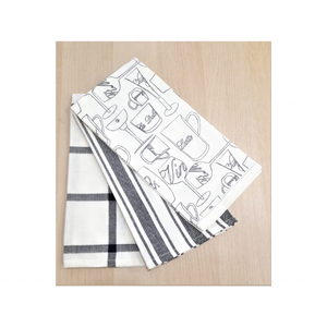 Budget-Friendly Lightweight 100% Cotton <b>Kitchen</b> Towels Embroidered Striped Red Rapid Dry Durable for Home Reuse Great for - Product Image 6