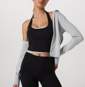 Sweat à capuche oversize tendance pour femme, style streetwear, chic décontracté, sweat à capuche zippé pour femme, superposition élégante - Product Image 4