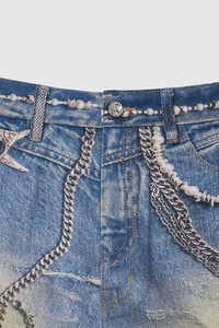 Pantalones vaqueros de pierna recta para hombre de cintura media al por mayor, pantalones de oso con estampado de algodón 100% digital personalizado, pantalones nuevos de estilo callejero - Product Image 6