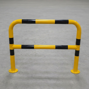 Barrière de protection métallique sur mesure pour véhicules, 100 x 80 cm, haute, en forme de stoppeur - Product Image 1