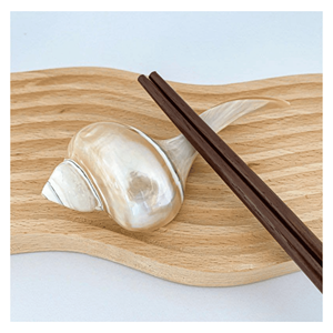 Soporte para Palillos de Comida, Reposapiés para Palillos, Hecho de Concha de Nácar - Product Image 1