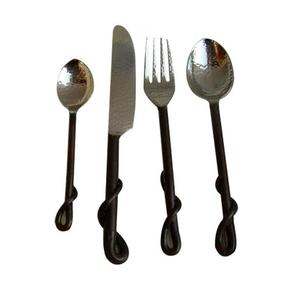 Meilleur ensemble de couverts en métal au Design Unique, Design Simple avec des couverts finis en or et en argent, ensemble de couverts en acier inoxydable - Product Image 6