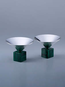 Support de bol en résine en métal vert argenté classique pour servir des fruits secs Dates hôtel maison Table à manger décor alimentaire acheteur Commercial - Product Image 4