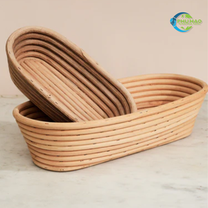 ตะกร้าใส่ขนมปังหวายทรงรีทำด้วยมือจากหวายทรงรีทำด้วยมือแบบพรีเมี่ยมจากเวียดนาม - Product Image 6