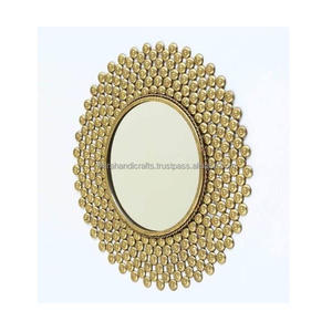 Espejo de diseño con soporte Rectangular para sala de estar, moderno y contemporáneo, decoración de pared de Metal, espejos montados completos - Product Image 6