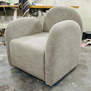 Sofá individual de diseño moderno, sillón decorativo, cómodo terciopelo giratorio, sillas para sala de estar, tela de ocio, chaise lounge, dormitorio, madera - Product Image 1