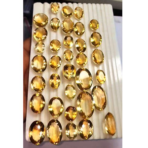 พลอยซิทรินสีทองธรรมชาติขนาด18มม. 36มม. 151ชิ้นทรงรีและสี่เหลี่ยมผืนผ้า4355cts ขายดีมากคุณภาพเรา $1920ทั้งหมด - Product Image 6