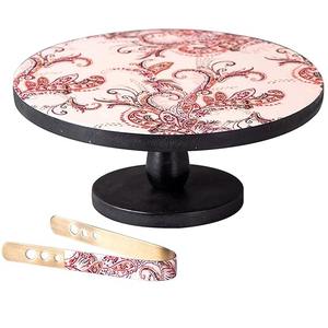 แท่นวางเค้กไม้เคลือบเงาแบบโมเดิร์น งานแฮนด์เมด สำหรับจัดแสดงขนมหวานในงานเฉลิมฉลองพิเศษ งานวันเกิด และตกแต่งบ้านอย่างมีสไตล์ - Product Image 5