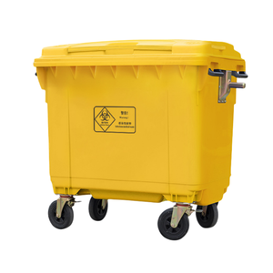 Fabrik großhandel 660L/1100L Großer mobiler Mülleimer mit Rädern, großer Kunststoff abfall behälter Mülleimer - Product Image 3