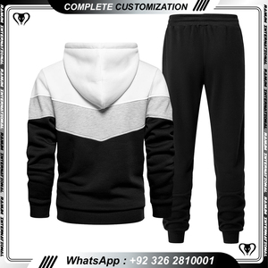 ชุดวอร์มผ้าฝ้ายแบบสวมหัวสำหรับผู้ชายชุดวอร์มทรงโอเวอร์ไซส์แบบกำหนดเอง - Product Image 5