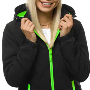 Las mejores chaquetas Softshell para mujer, venta al por mayor, Chaquetas deportivas cortavientos impermeables largas de talla grande, Color personalizado de alta calidad - Product Image 4
