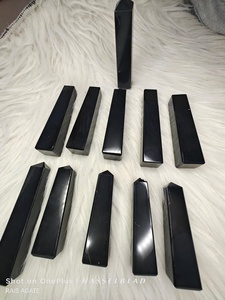 Tour de cristal d'obsidienne noire naturelle, pierre précieuse polie, pointe de protection pour la méditation, le Reiki, la décoration intérieure, cadeau - Product Image 2
