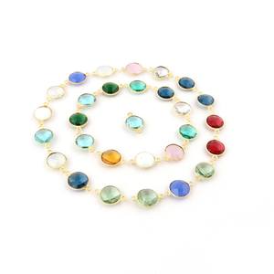 Connecteurs de pierres précieuses naturelles mélangées en gros 925 argent plaqué or résultats de bijoux faits à la main fabricant et fournisseur Inde - Product Image 2