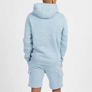 Conjunto de Sudadera con capucha y pantalones cortos de lana para hombre de calidad superior para correr al aire libre Conjunto de Sudadera con capucha y pantalones cortos de lana para hombre - Product Image 2