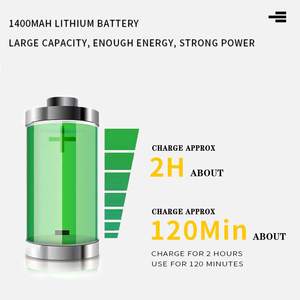 Afeitadora Eléctrica Inalámbrica Recargable para Hombre, Recortadora de Barba de Doble Cuchilla con Pantalla LED, Lavable, USB, Incluye Estuche de Viaje - Product Image 3