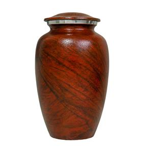 Urna Funeraria de Aluminio Clásica con Textura de Cuero, Colorida, para Cenizas Humanas, para Adultos - Product Image 1