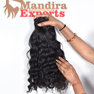 Extensiones de cabello indio virgen brasileño 100%, paquetes naturales de ondas profundas sueltas onduladas negras rizadas de Temple Vendor - Product Image 4