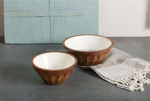 Cuencos de forma ovalada de madera desechables a precio económico, último diseño para servir ensalada mixta, Material de PC esmaltado para fiestas - Product Image 3