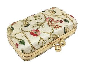 Bolso de mano bordado hecho a mano para mujer, elegante monedero de fiesta, con bordado Floral bolso de mano, bolso de diseñador hecho a mano - Product Image 6