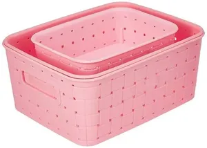 Ensemble de 3 paniers de rangement intelligents pour cuisine, en plastique de qualité alimentaire, compatibles lave-vaisselle, tailles variées, organisation de la maison - Product Image 3
