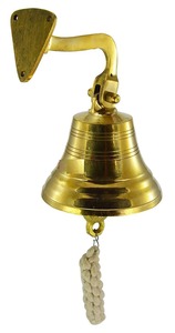 Campana de latón artesanal para el Templo del hogar y decoración náutica Ideal para escritorio de oficina o exhibición colgante de pared - Product Image 2