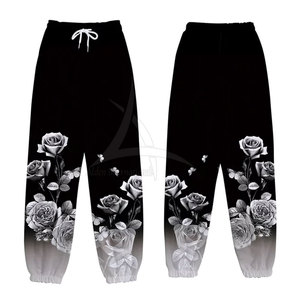 Pantalón de Mujer de Corte Regular, Cintura Media, Frente Plano, para Invierno, Sublimado, Talla Personalizada, Uso Casual, 100% Algodón, Colores Personalizados - Product Image 4