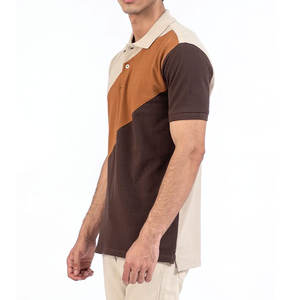 Camisas de Hombre al por Mayor con Logotipo Personalizado, Patrón Sólido, Transpirables, 100% Poliéster, Tela de Lona, Unisex, Manga Corta - Product Image 3