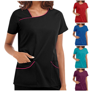 Personnaliser soins infirmiers médicaux col en V hommes gommage hôpital uniforme gommage ensemble médecin uniforme pour femme - Product Image 6