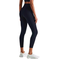 Zachte stoffen, antibacteriële yoga leggings set voor dames, hoge kwaliteit, hoog comfort, sneldrogend, 2-delige gym fitness kleding, elastisch