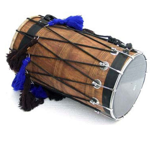 Tambores Dholki de madera hechos a mano piel de oveja instrumento musical Indio al por mayor boda tradicional-Kirtan Dholak al por mayor - Product Image 1