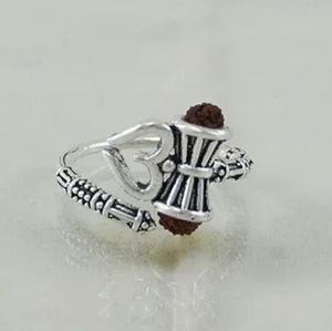 แหวนทองเหลืองโบราณทำจากเงินสำหรับผู้หญิงและเด็กผู้หญิงแหวนหมั้นแหวนหมั้นเพื่อจิตวิญญาณ - Product Image 4