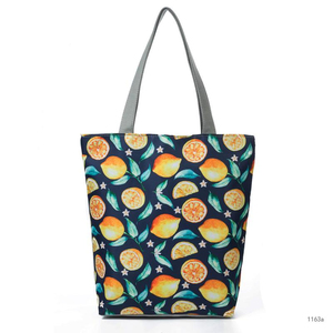 Sac fourre-tout en coton personnalisé élégant avec fermeture éclair, motif lettres, grande capacité, durable, pliable, écologique, tendance pour le shopping - Product Image 2