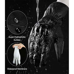 Guantes de moto personalizados de alta calidad Guantes de cuero impermeables Off-Road Dirt Bike Motocross Racing Pantalla táctil Ciclismo - Product Image 4