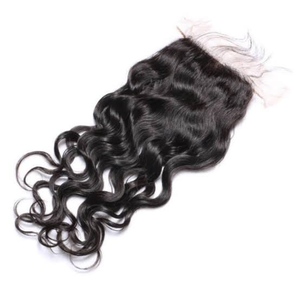 Extensions de cheveux Remy indiens en dentelle transparente avec fermeture en dentelle naturelle HD disponibles en tailles de 10 à 24 pouces - Product Image 1