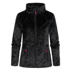 Veste oversize personnalisée en gros, couleur personnalisée, pour femmes et hommes, veste polaire double face à fermeture éclair intégrale, chaude, pour l'extérieur - Product Image 3