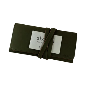 Suministros de oficina escolares estacionarios con logotipo personalizado con estuche de lápices para manualidades, estuche de lápices de cuero genuino - Product Image 1